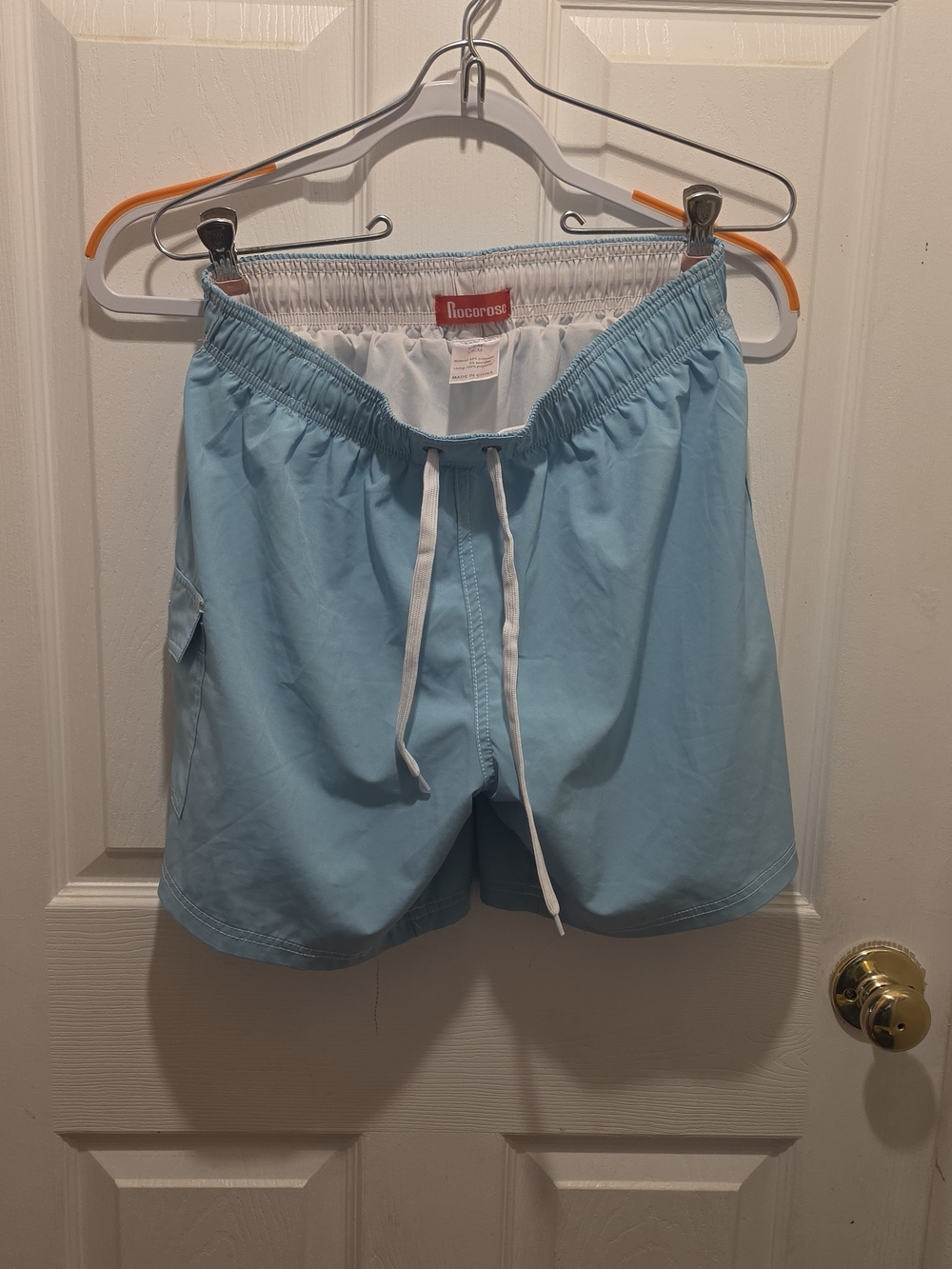 Light Aqua Men’s Swim Trunks